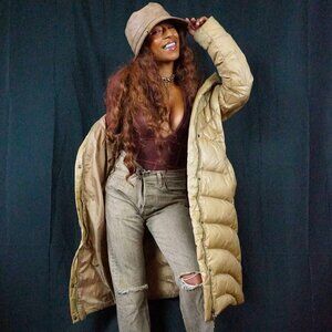 Monetary Tan Puffer Coat